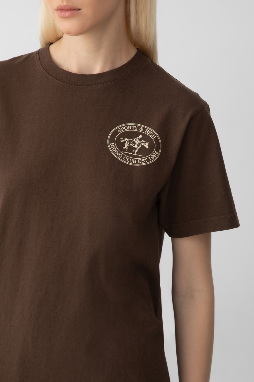 футболка sporty rich TO043612244BR03 купить с доставкой