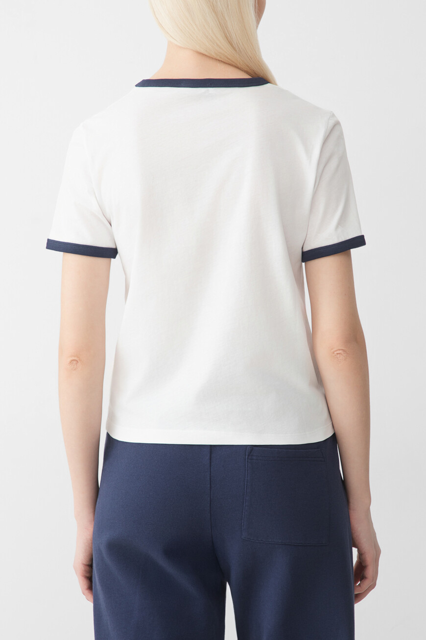 футболка sporty rich модель ringer TO073612244WH01 по акции