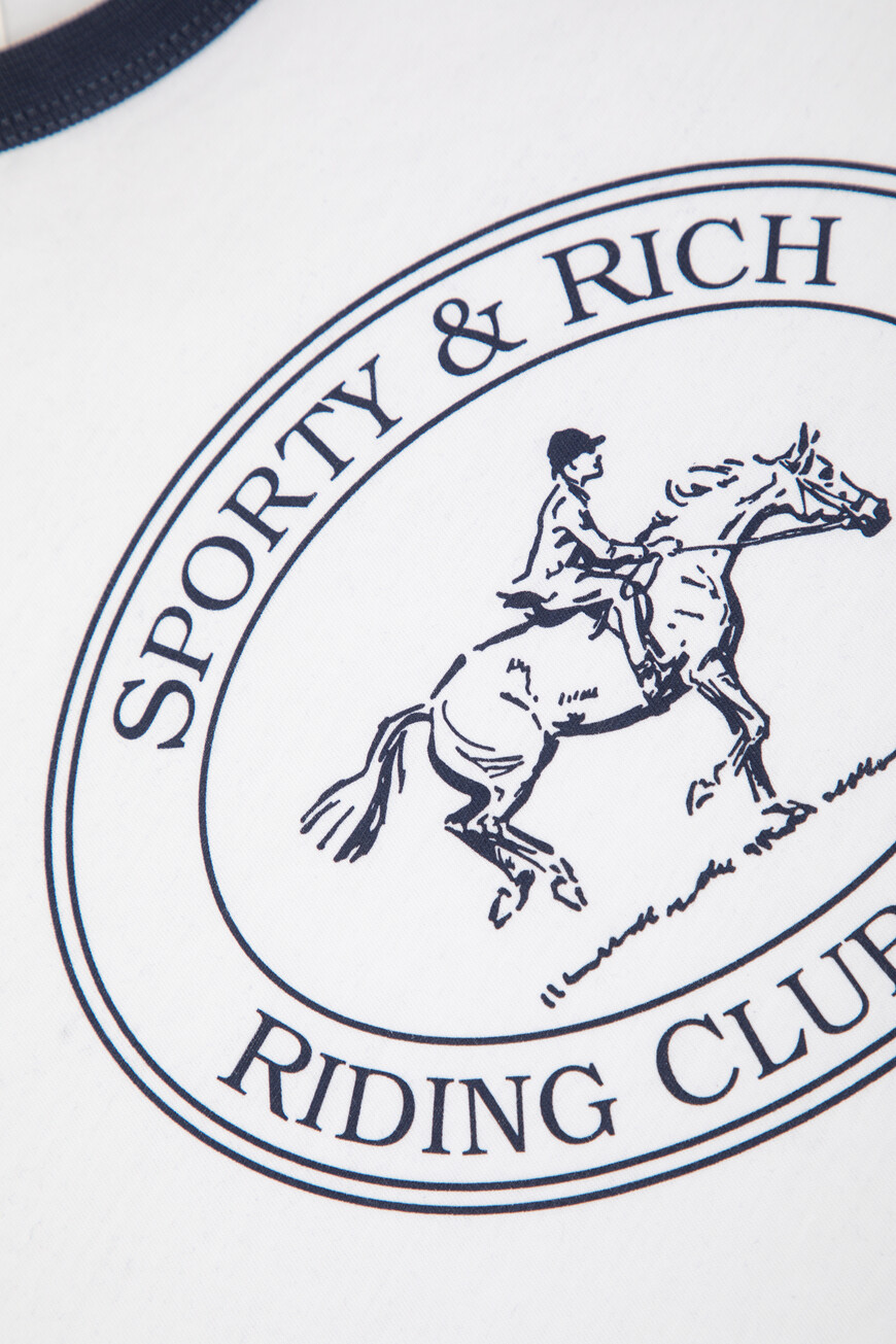 футболка sporty rich модель ringer TO073612244WH01 со скидкой