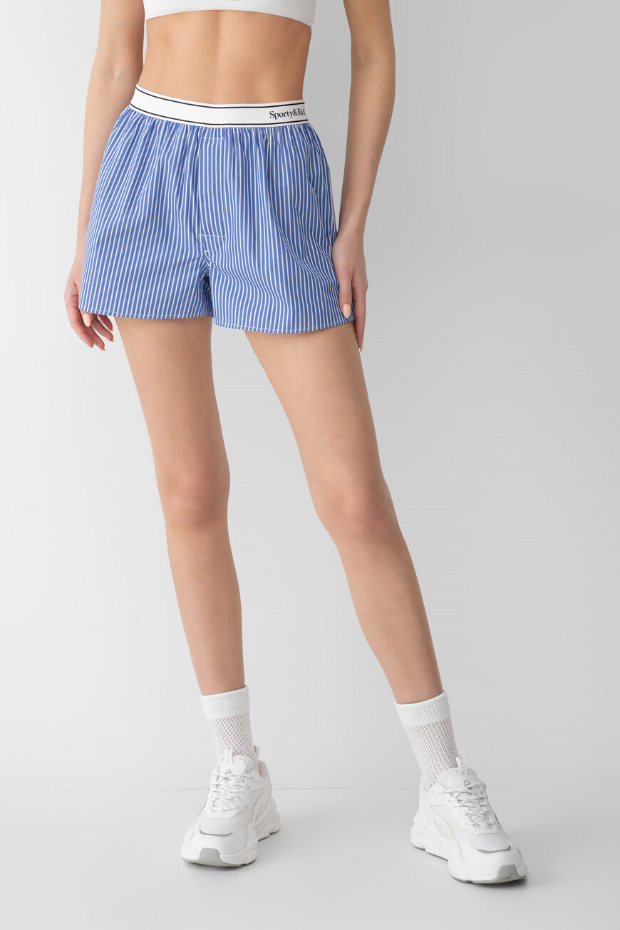 

Шорты-Боксеры Sporty Rich Модель Serif, Синий