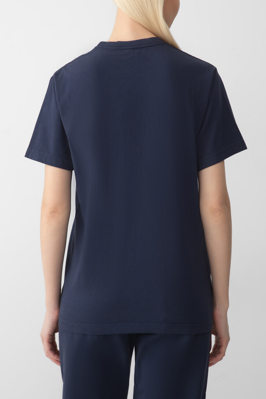 футболка sporty rich модель h&w crest TO043612241BL106 по акции