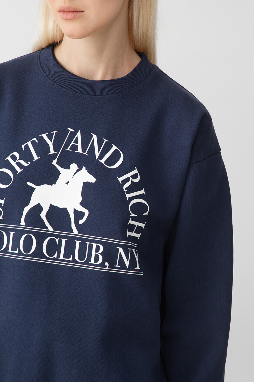 свитшот sporty rich ST071612252BL106 купить с доставкой