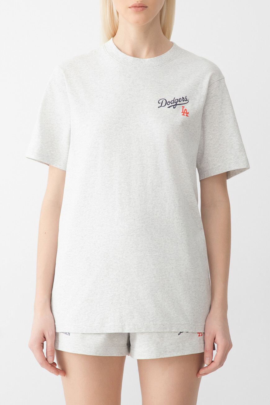 футболка sporty rich модель dodgers serif TO043627666GY03 фотография