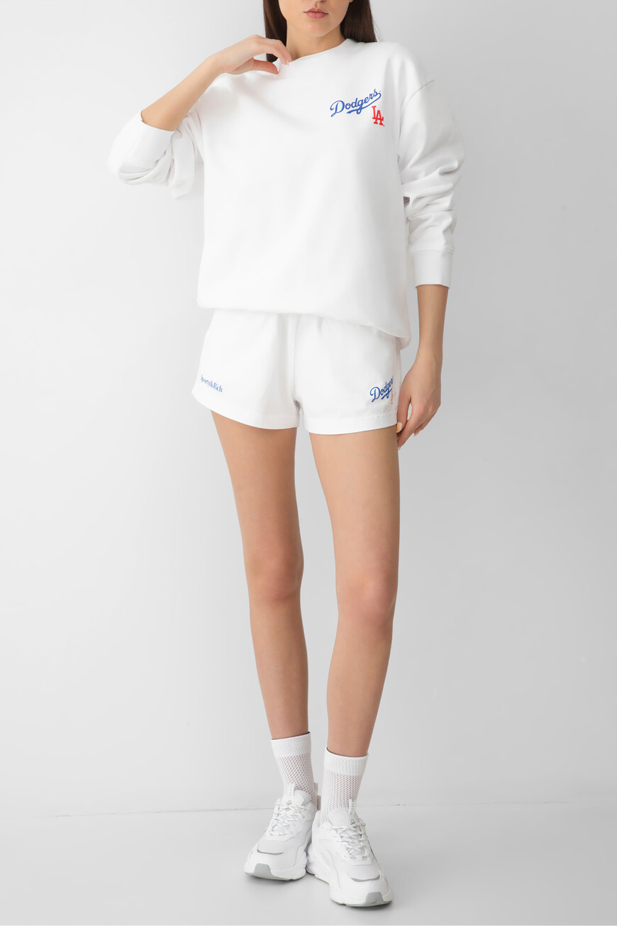 шорты sporty rich модель dodgers serif disco SH037627666WH01 со скидкой