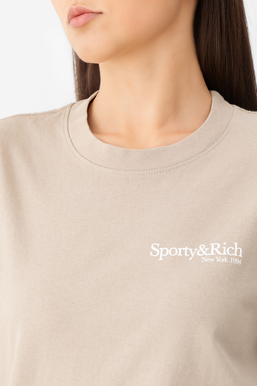 футболка sporty&rich TO043622016GY15 купить с доставкой