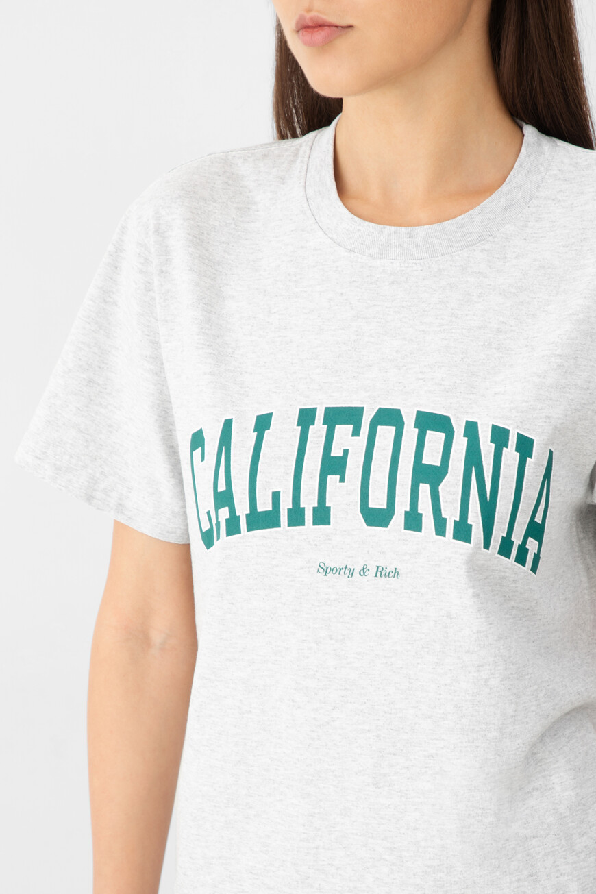 футболка sporty&rich модель california TO043622501GY03 купить с доставкой