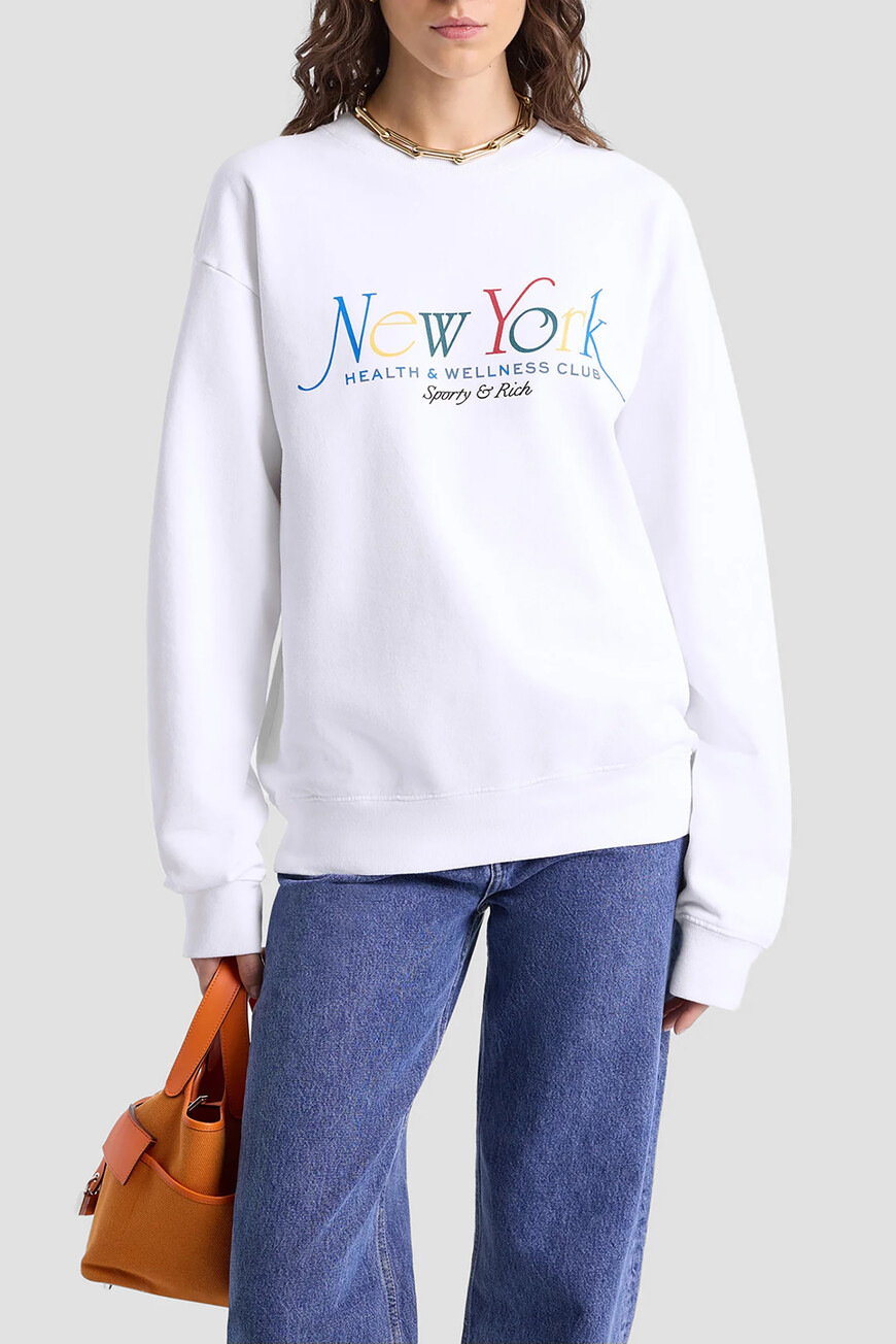 

Свитшот Sporty Rich Модель Ny 94, Белый