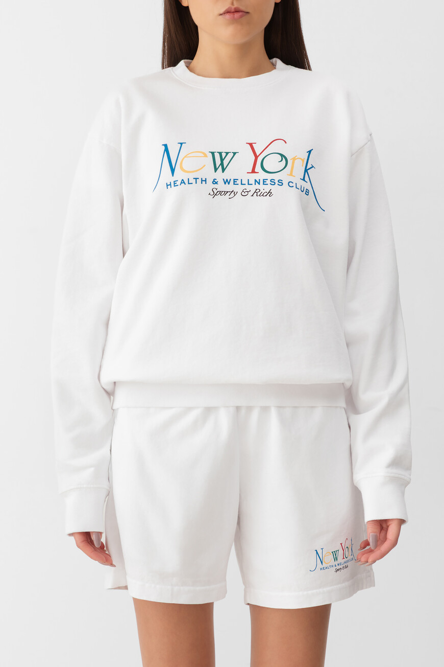 свитшот sporty&rich модель ny 94 ST071622034WH57 фотография