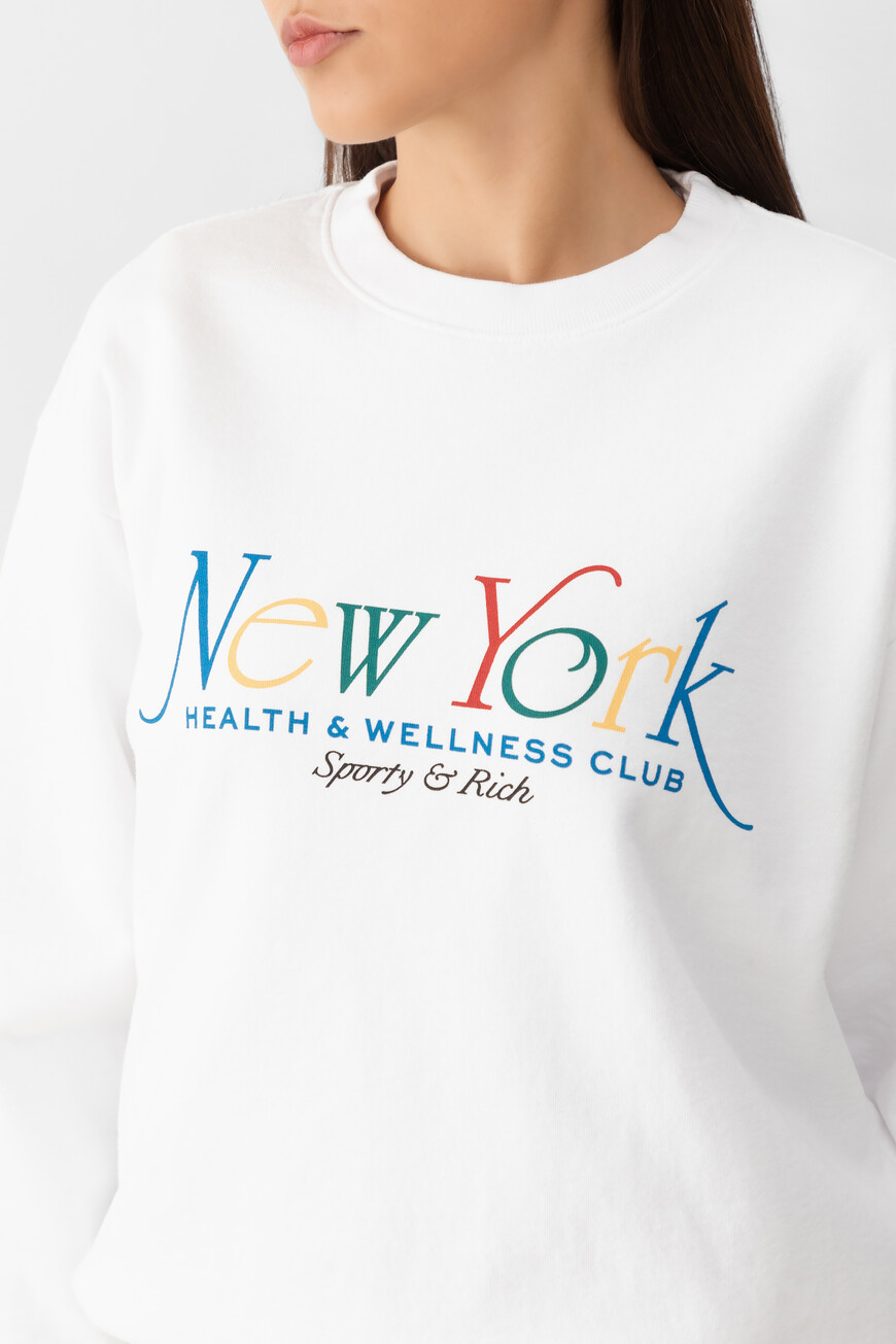 свитшот sporty&rich модель ny 94 ST071622034WH57 купить с доставкой