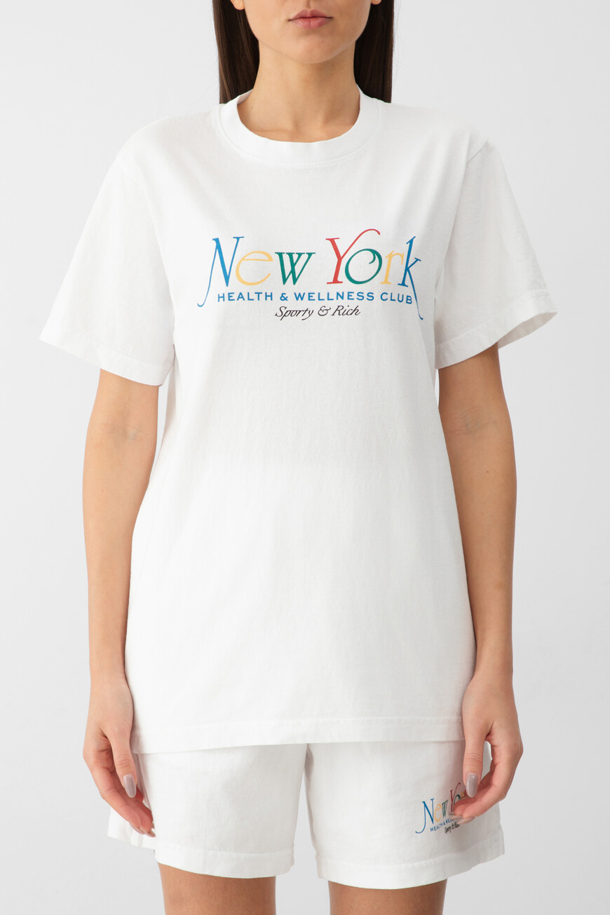 футболка sporty&rich модель ny 94 TO043622034WH57 фотография