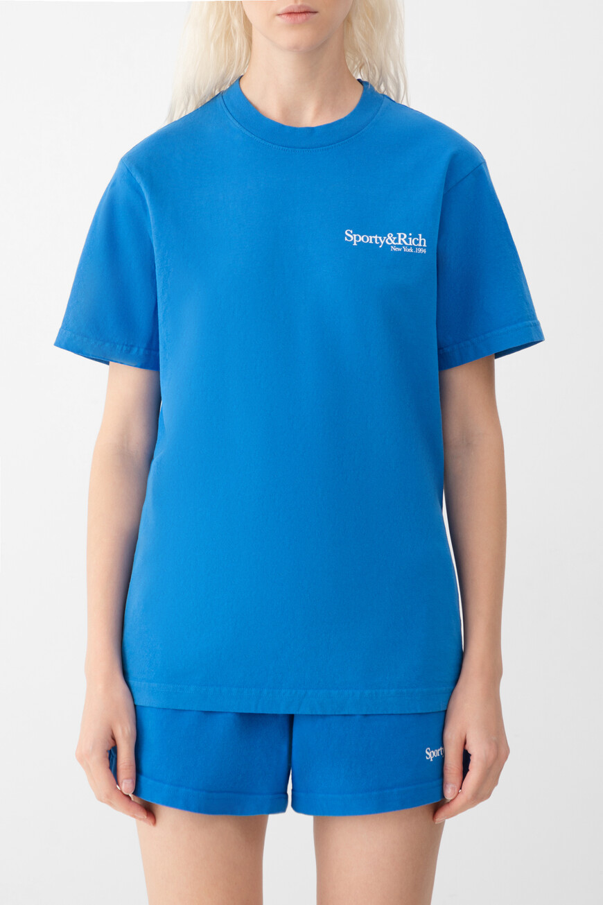 футболка sporty&rich TO043622300BL67 фотография