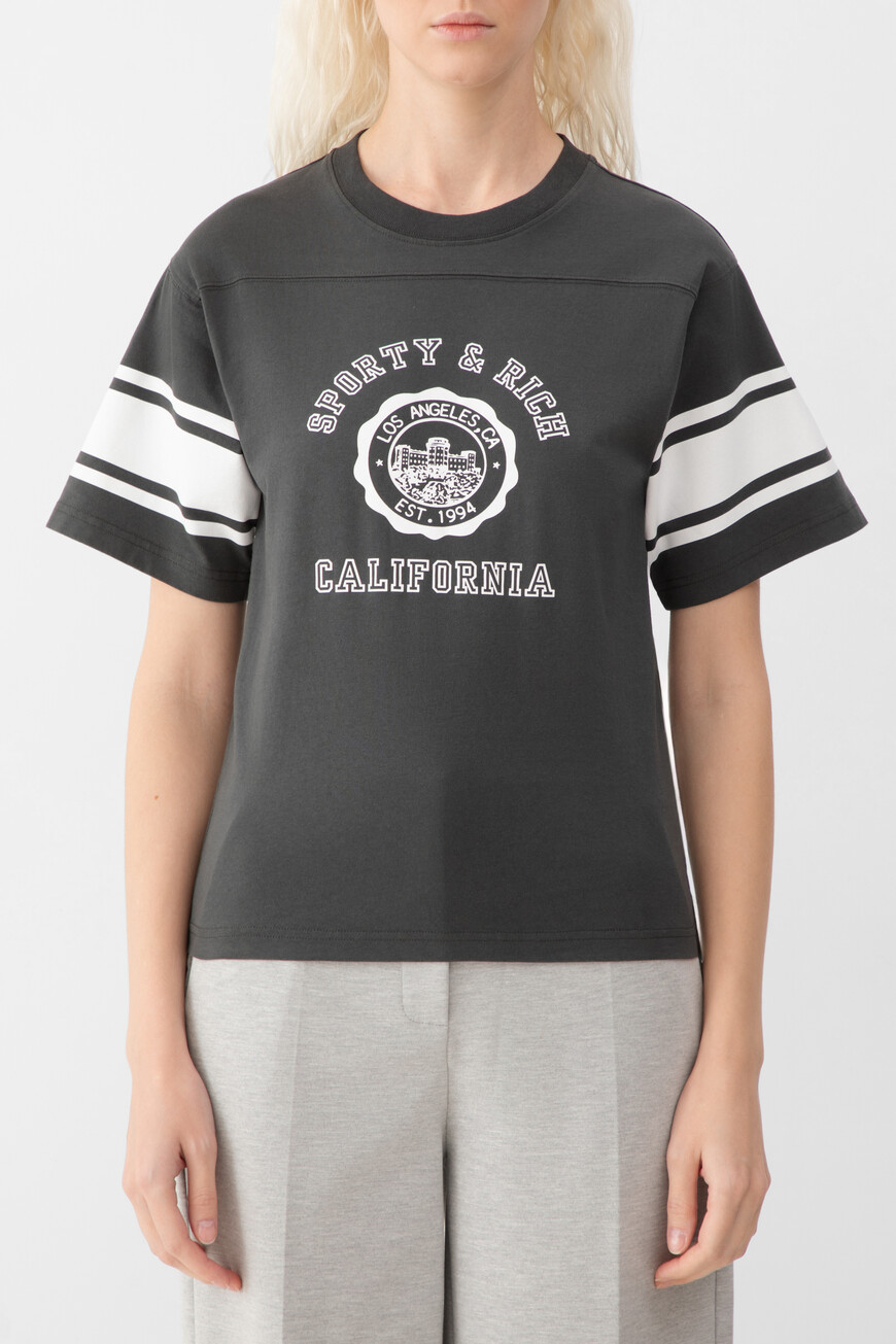 футболка sporty&rich TO039622508BA02 фотография