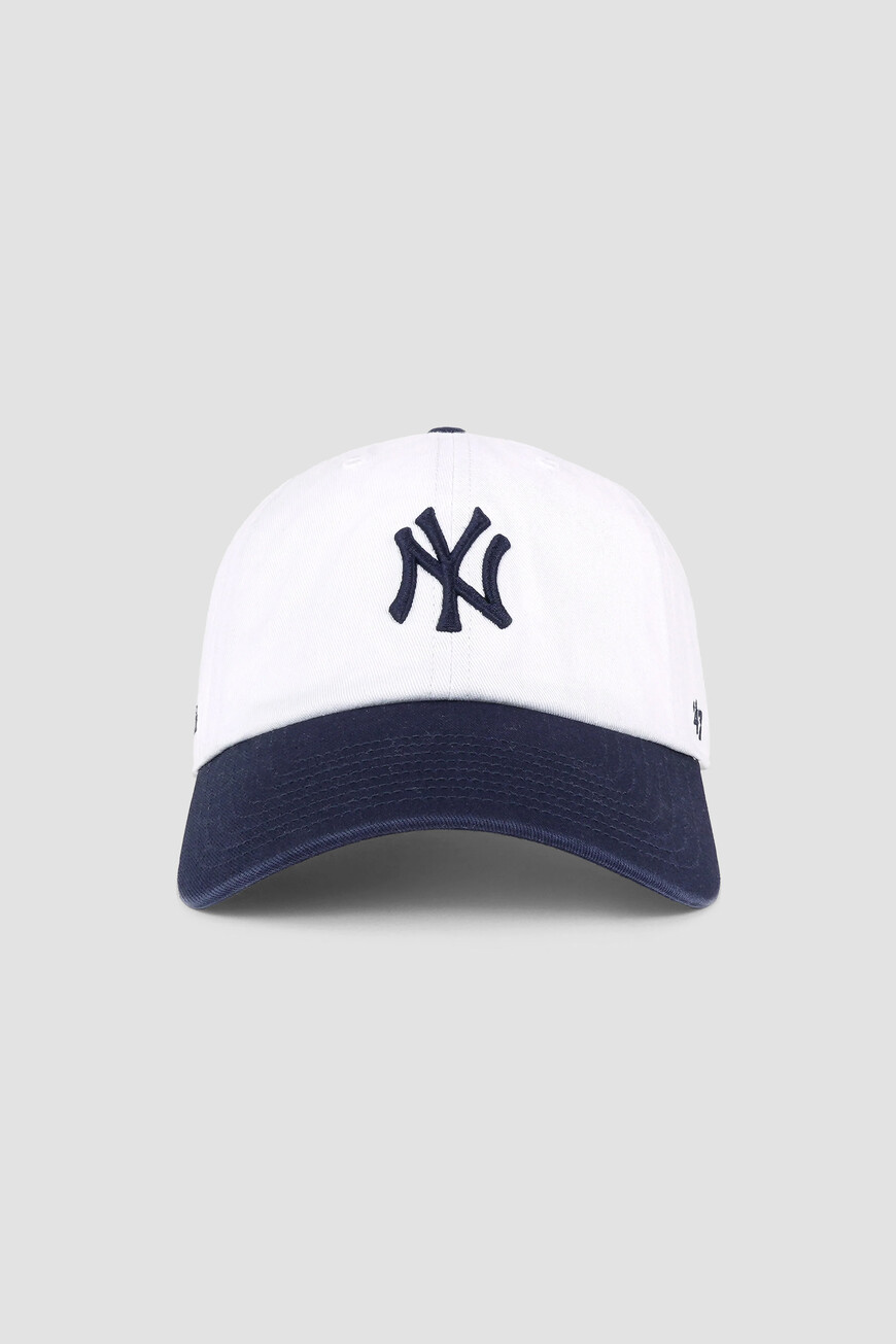 

Бейсболка Sporty&Rich Модель Yankees Serif, Белый
