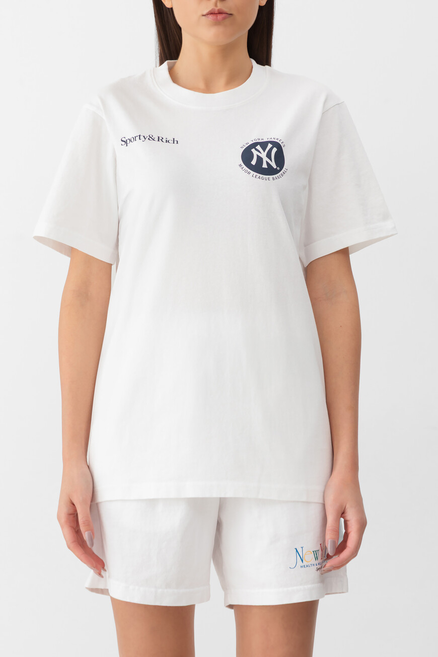 футболка sporty&rich TO043623659WH01 фотография