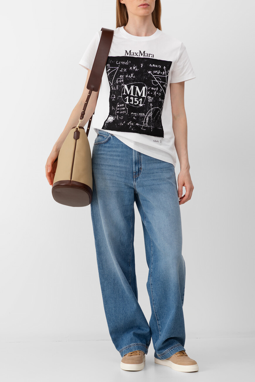 футболка maxmara модель из сезонной коллекции estate ’25 COLIBRI 2511941062 018 по низкой цене