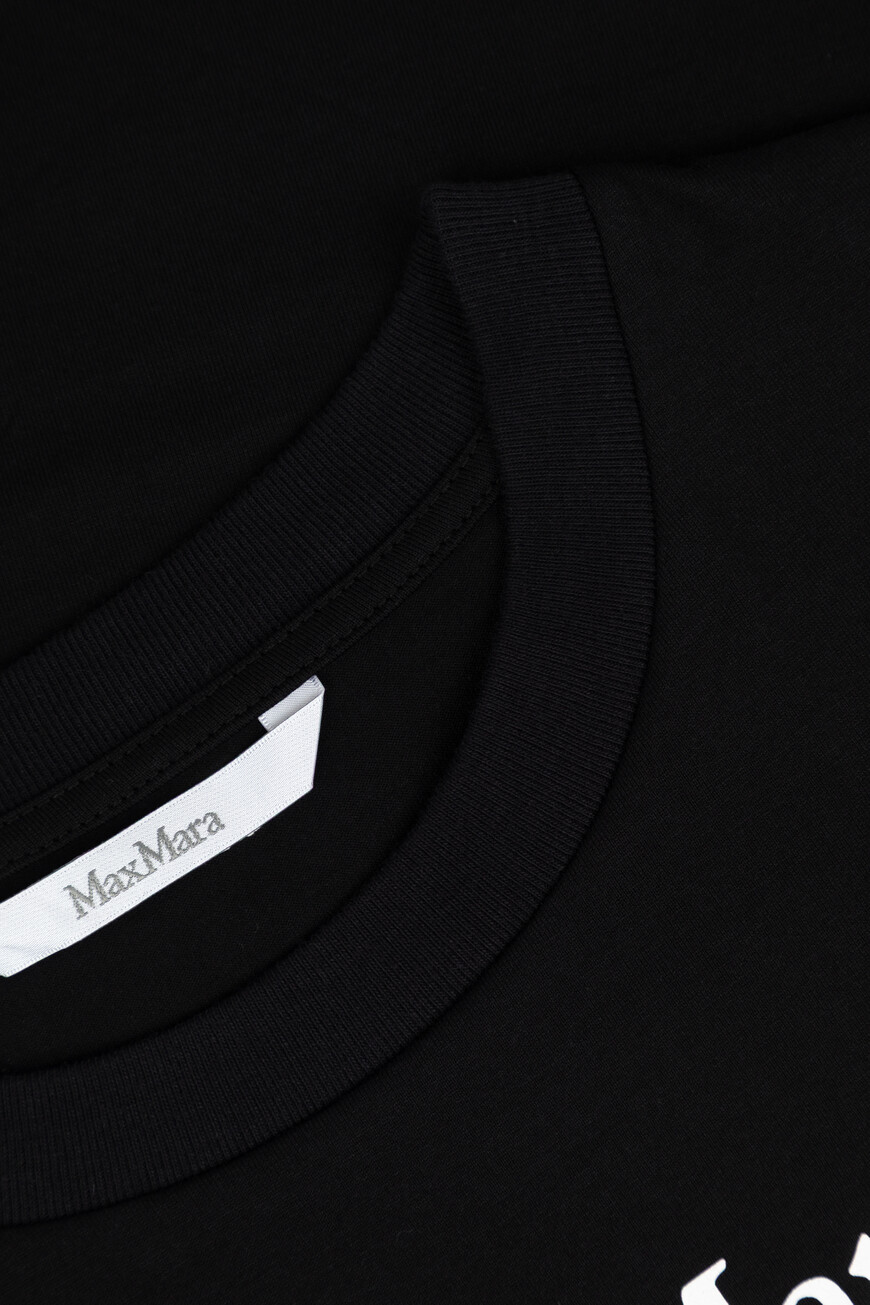 

Футболка Maxmara Модель Из Сезонной Коллекции Estate ’25, Черный