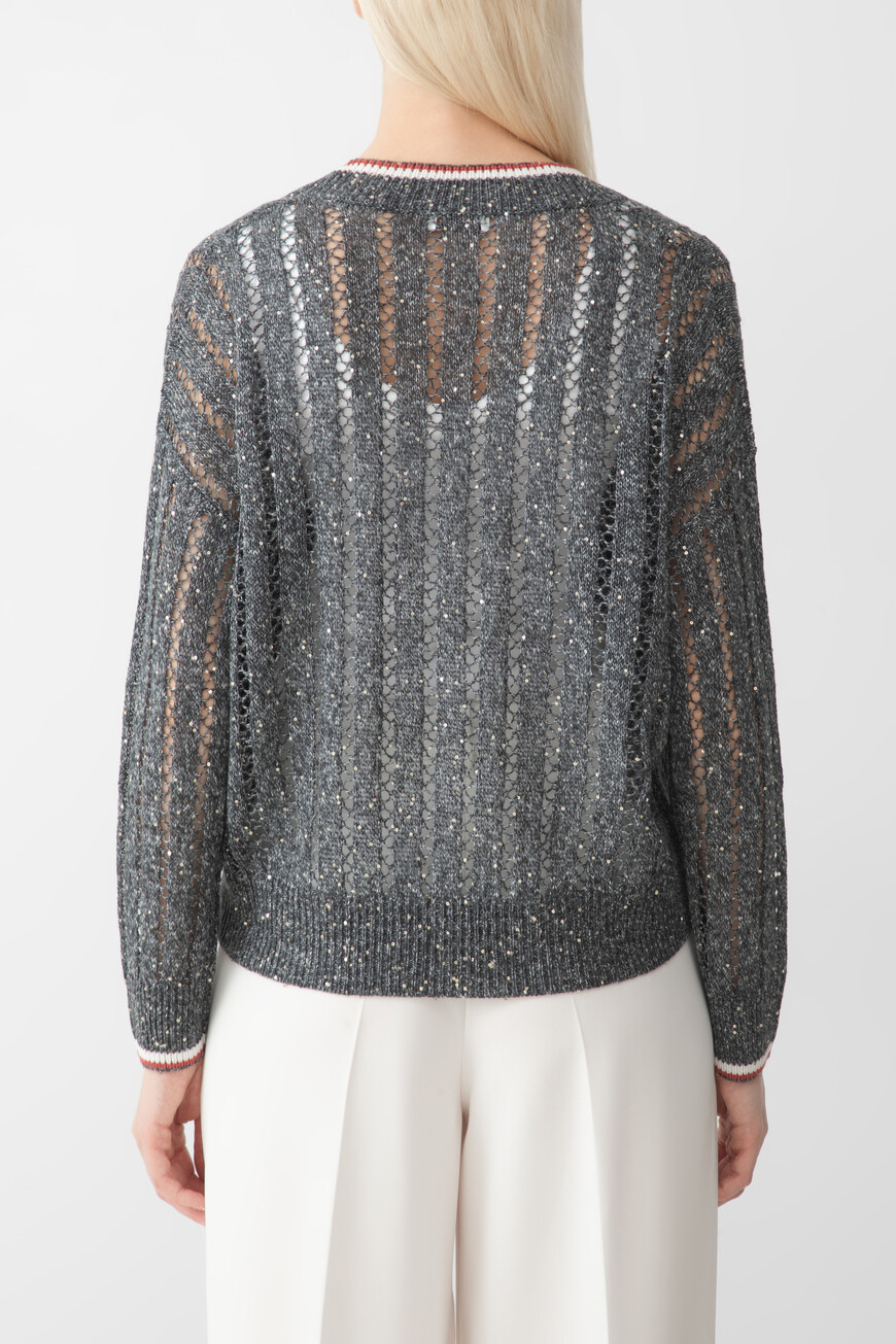 джемпер  модель dazzling ribbed net MCO559402 CLR35 по акции