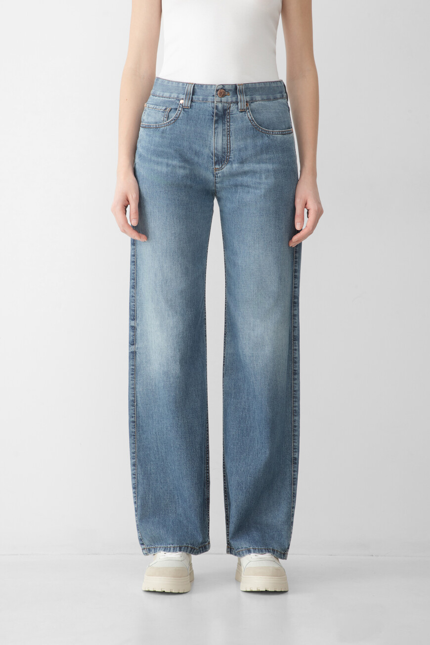 

Джинсы Brunello Cucinelli Кроя Contemporary Loose, Синий