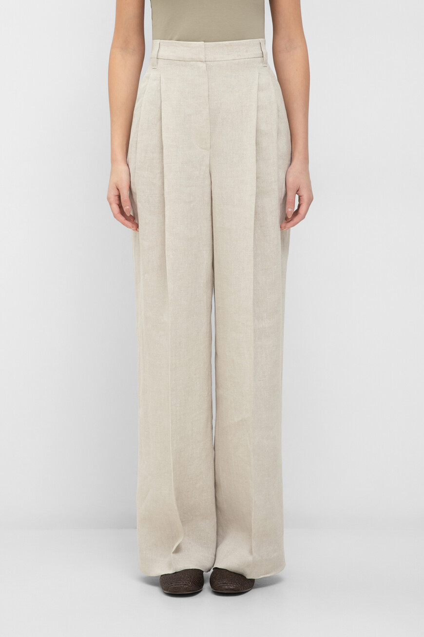 

Брюки Brunello Cucinelli Модель Sartorial Wide, Бежевый