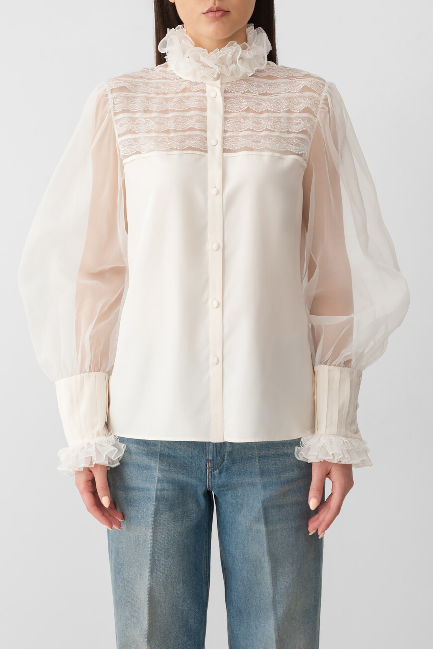 

Блуза Valentino, Кремовый