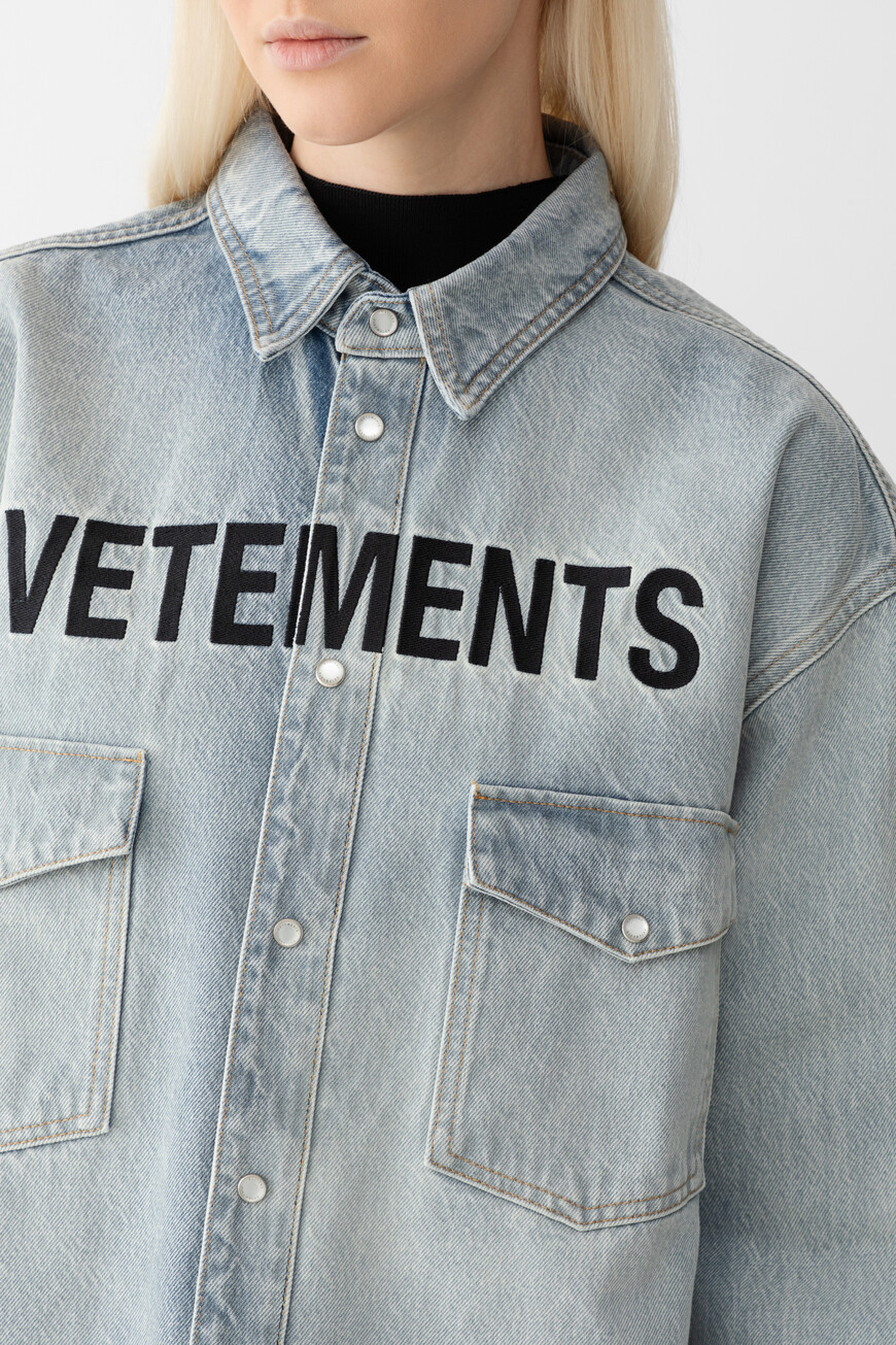 

Рубашка Vetements, Синий