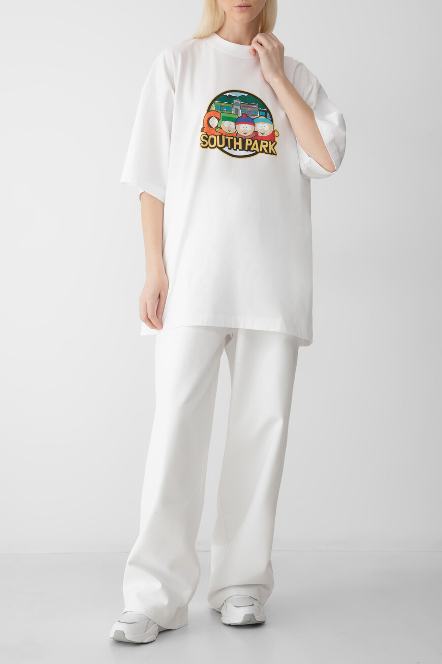 брюки  модель из лимитированной коллекции UA66SP630W 1302 WHITE со скидкой