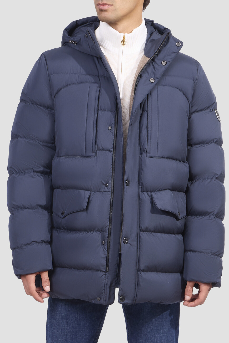 

Пуховик Stefano Ricci Модель Из Коллекции Explorer, Синий