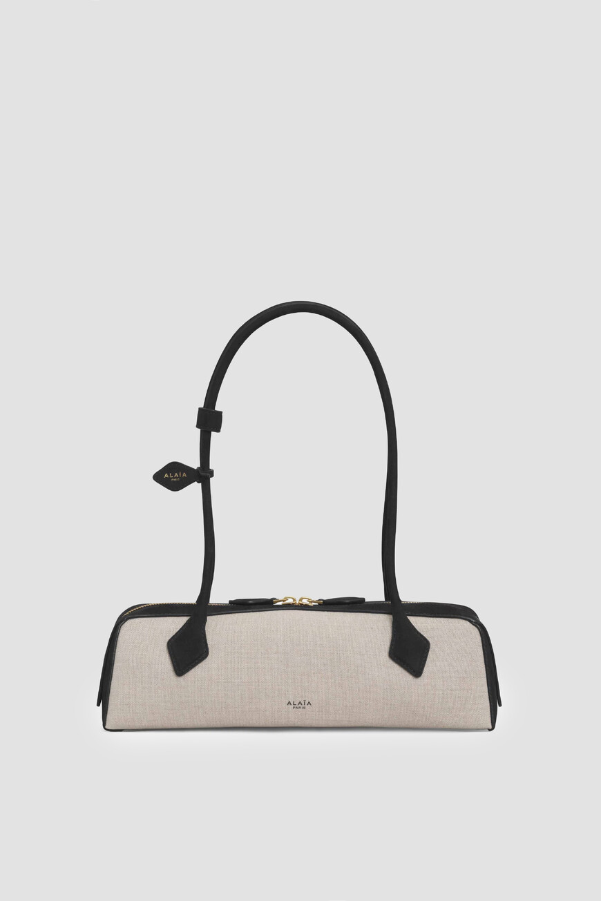 

Сумка Alaia Модель Le Teckel, Черно-белый