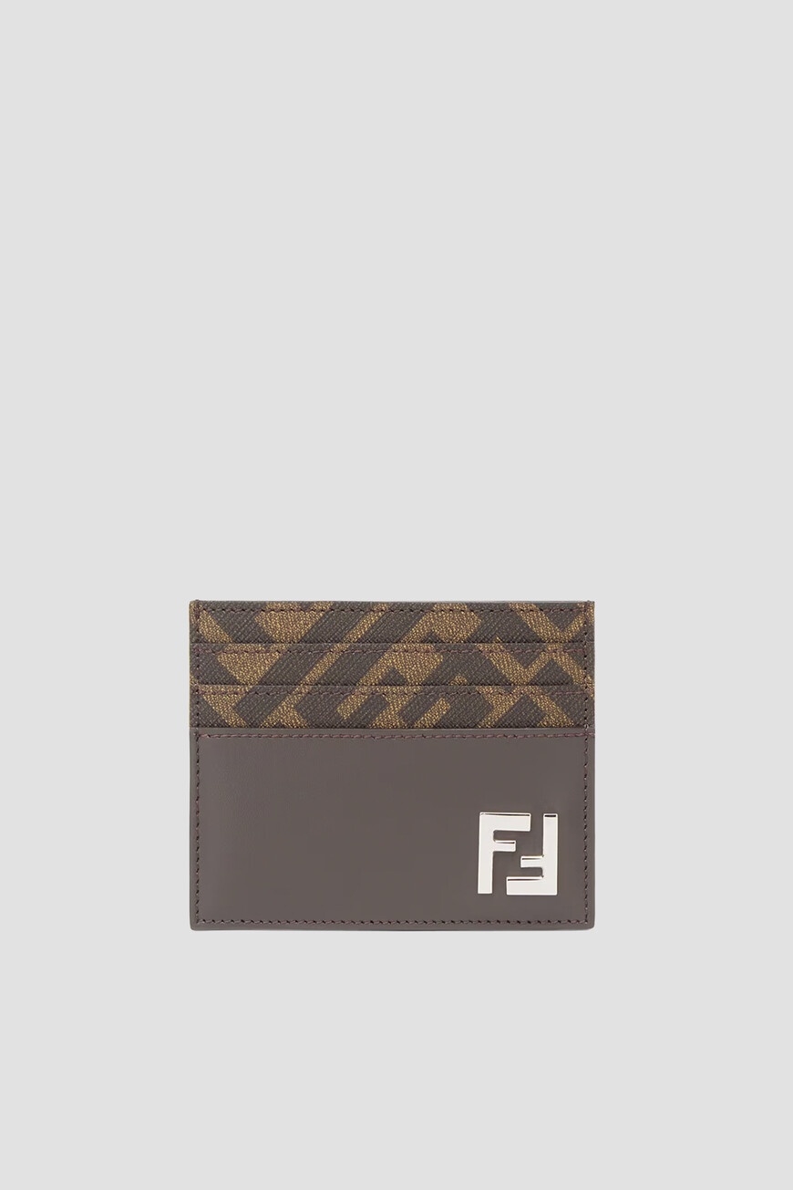 

Кардхолдер Fendi Модель Squared Ff, Коричневый