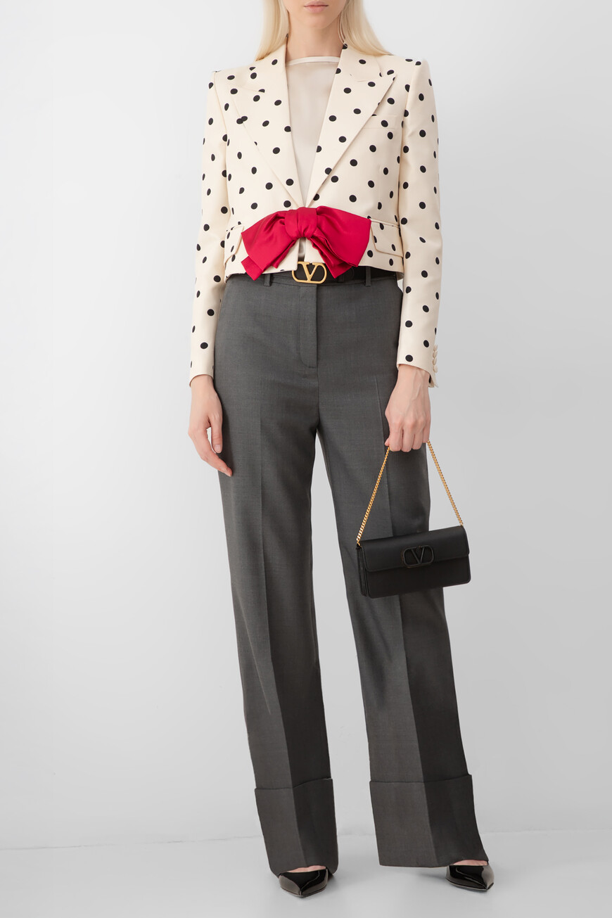 жакет  с принтом pludepois 6B0CE4669AF R8E со скидкой