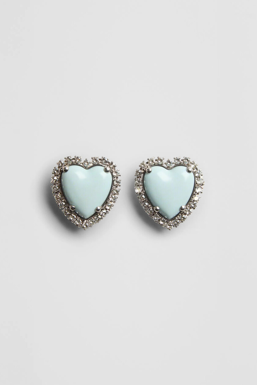 

Клипсы Valentino Модель Coeur Hyperbole, Голубой