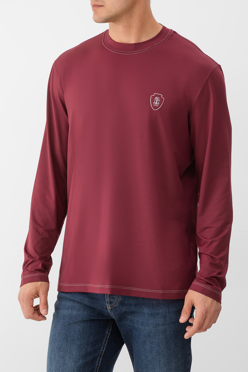 

Лонгслив Brunello Cucinelli, Бордовый