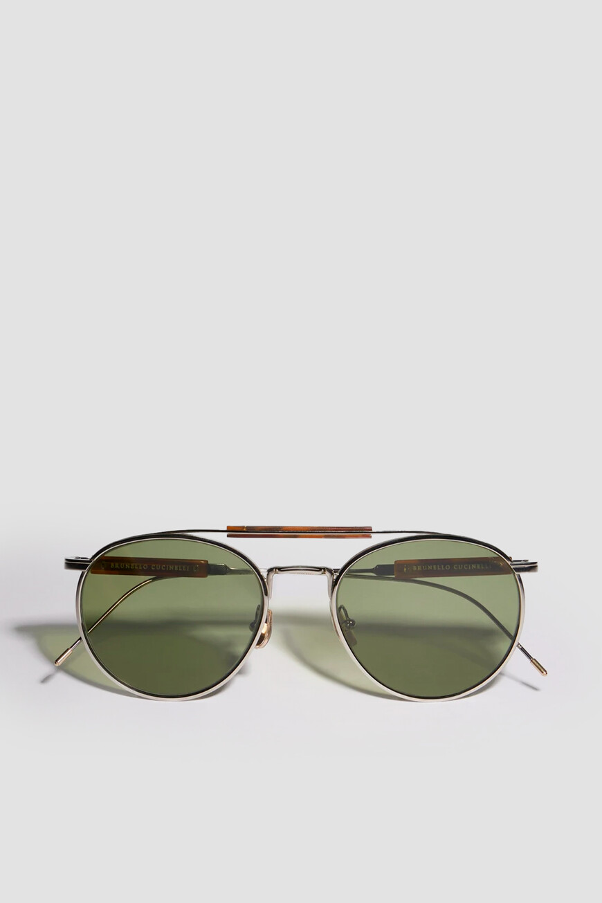 

Очки Brunello Cucinelli Модель Из Линейки `Sartorial Sunset`, Серебряный