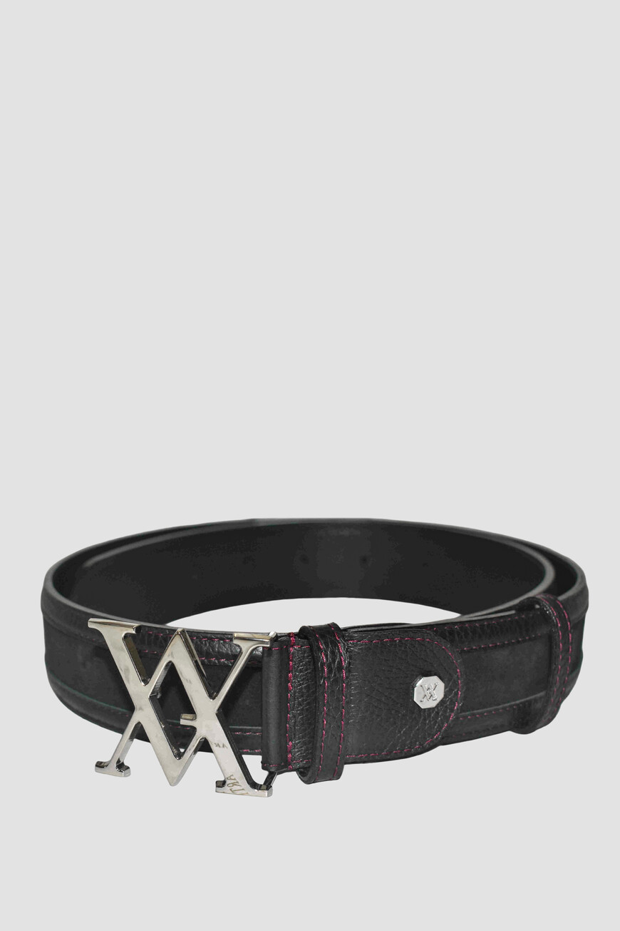 ремень  BELTS VA2/40 PALLADIO-BLACK ALCE CALF/SUEDE фотография
