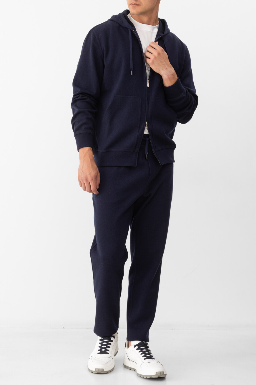 

Толстовка Brunello Cucinelli Модель Из Линейки Travelwear, Синий