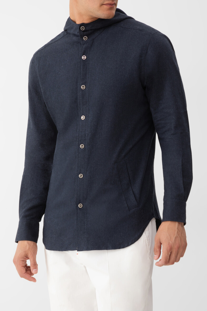 

Рубашка Kiton Модель Mariano, Синий