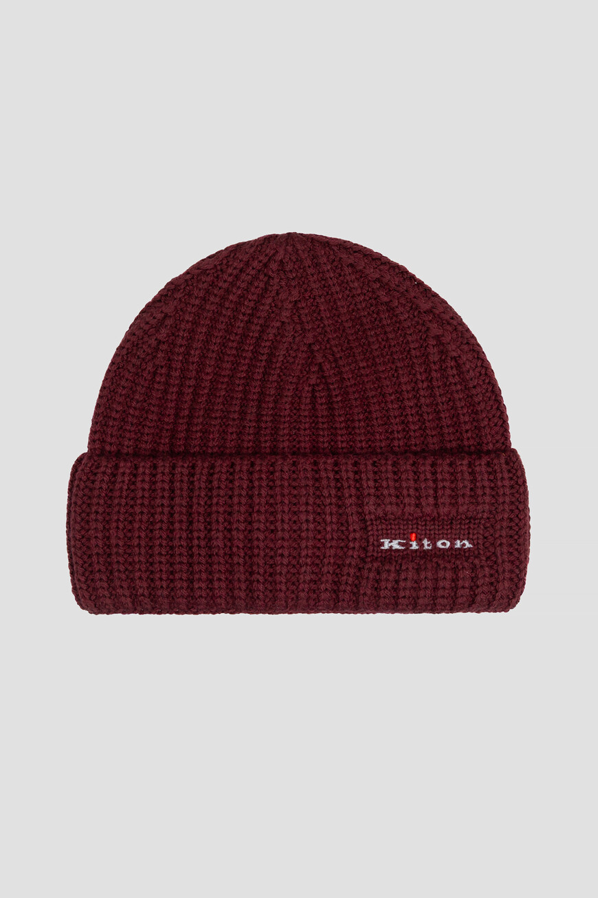 

Шапка Kiton, Бордовый