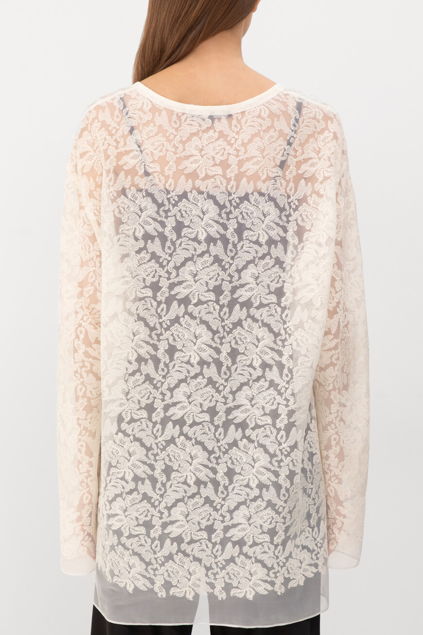 

Лонгслив Soroka On Course Модель Opal Lace, Белый