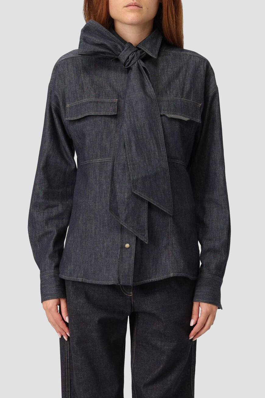 

Рубашка Brunello Cucinelli, Синий