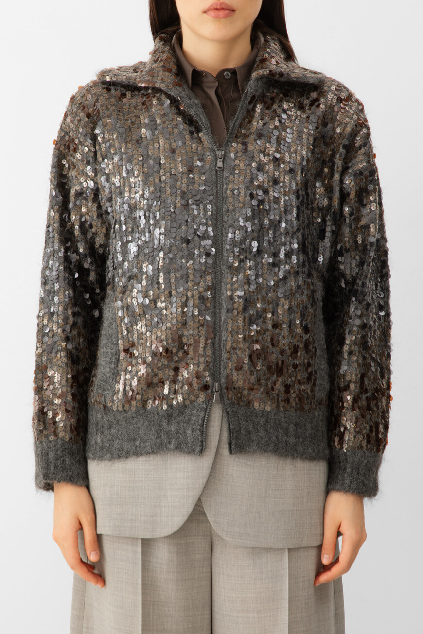 кардиган  модель dazzling dégradé embroidery M1U375916P C9144 фотография