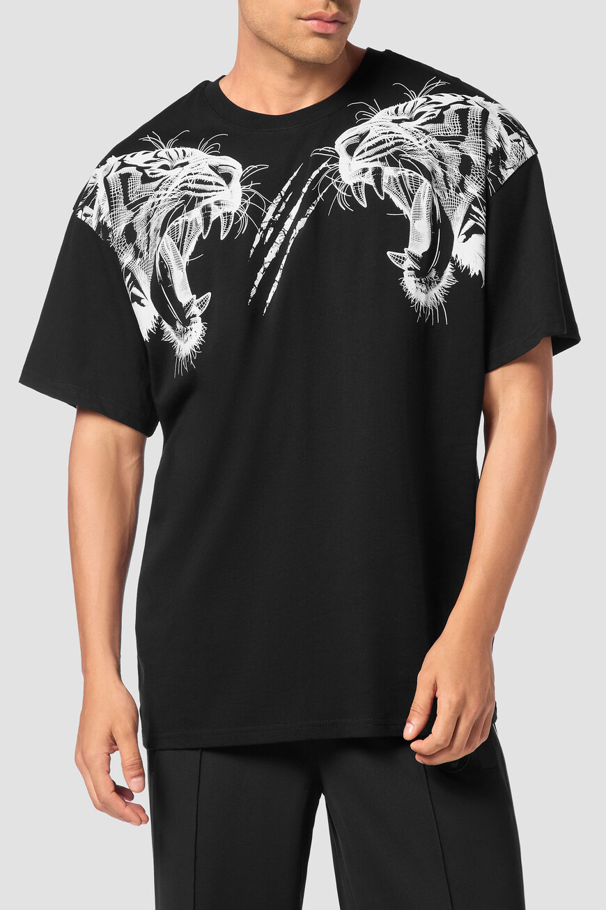 

Футболка Plein Sport Модель Tiger Line, Черный