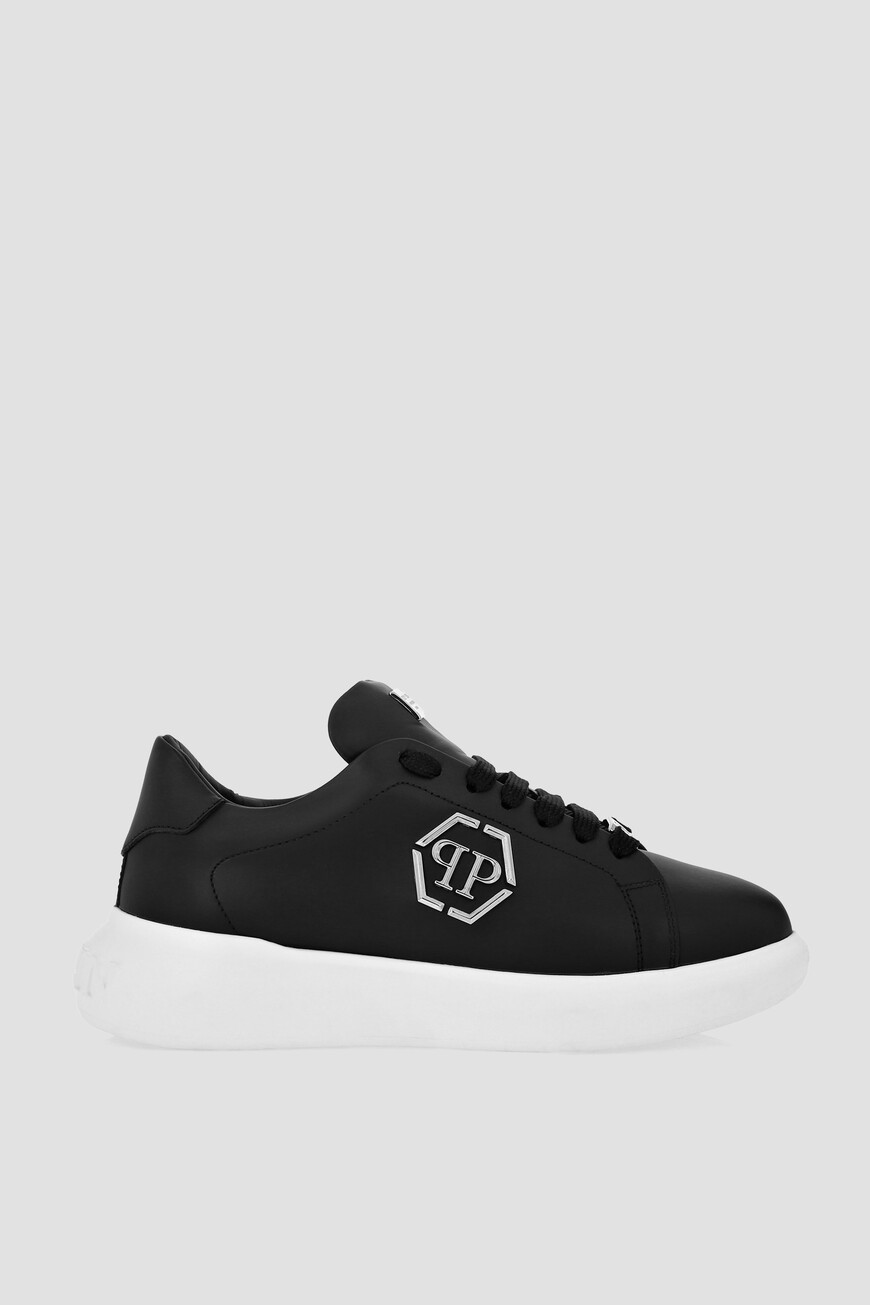 

Сникеры Philipp Plein Модель Lo-Top New Basic Hexagon, Черный