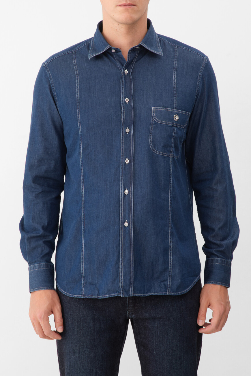 

Рубашка Stefano Ricci, Синий