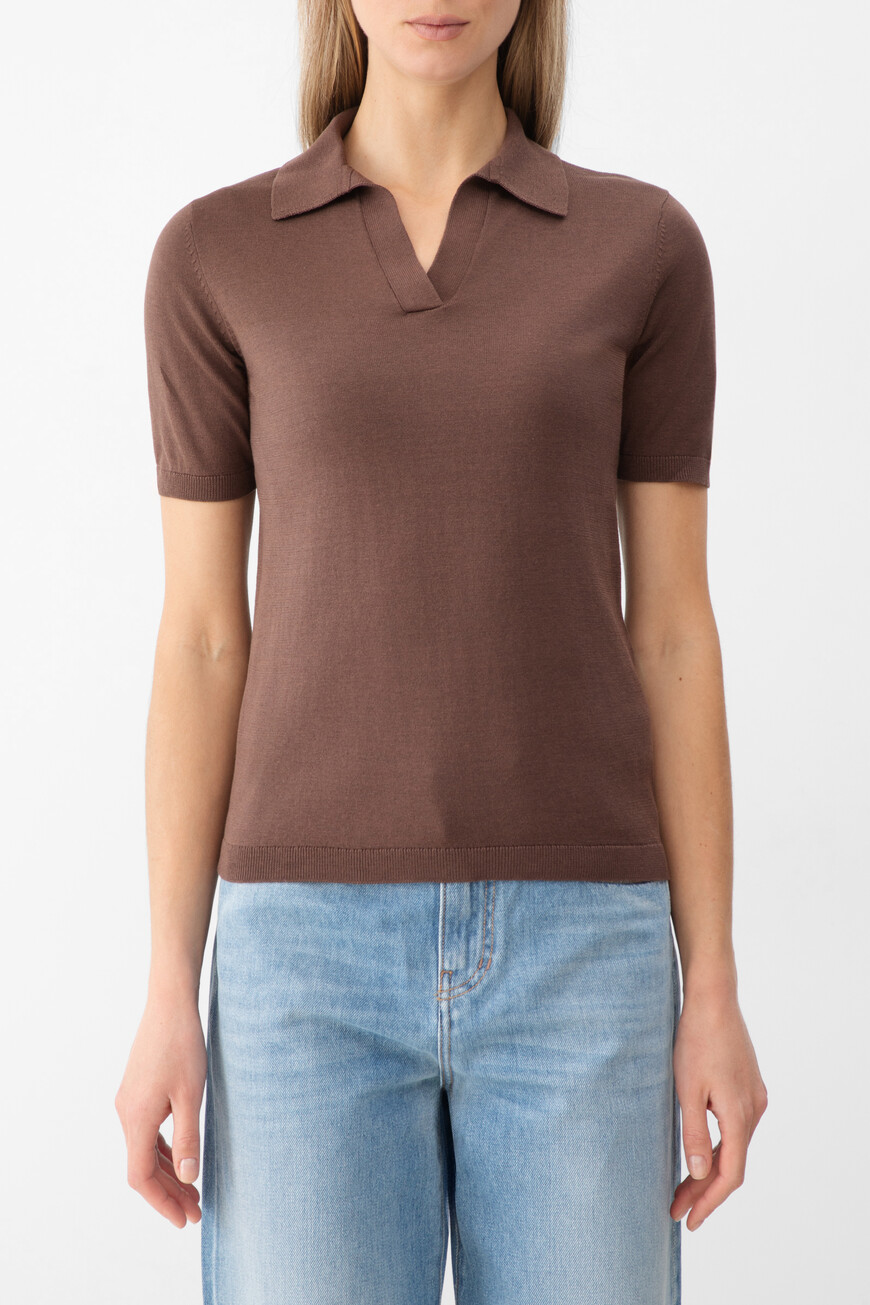 

Поло Max Mara, Коричневый