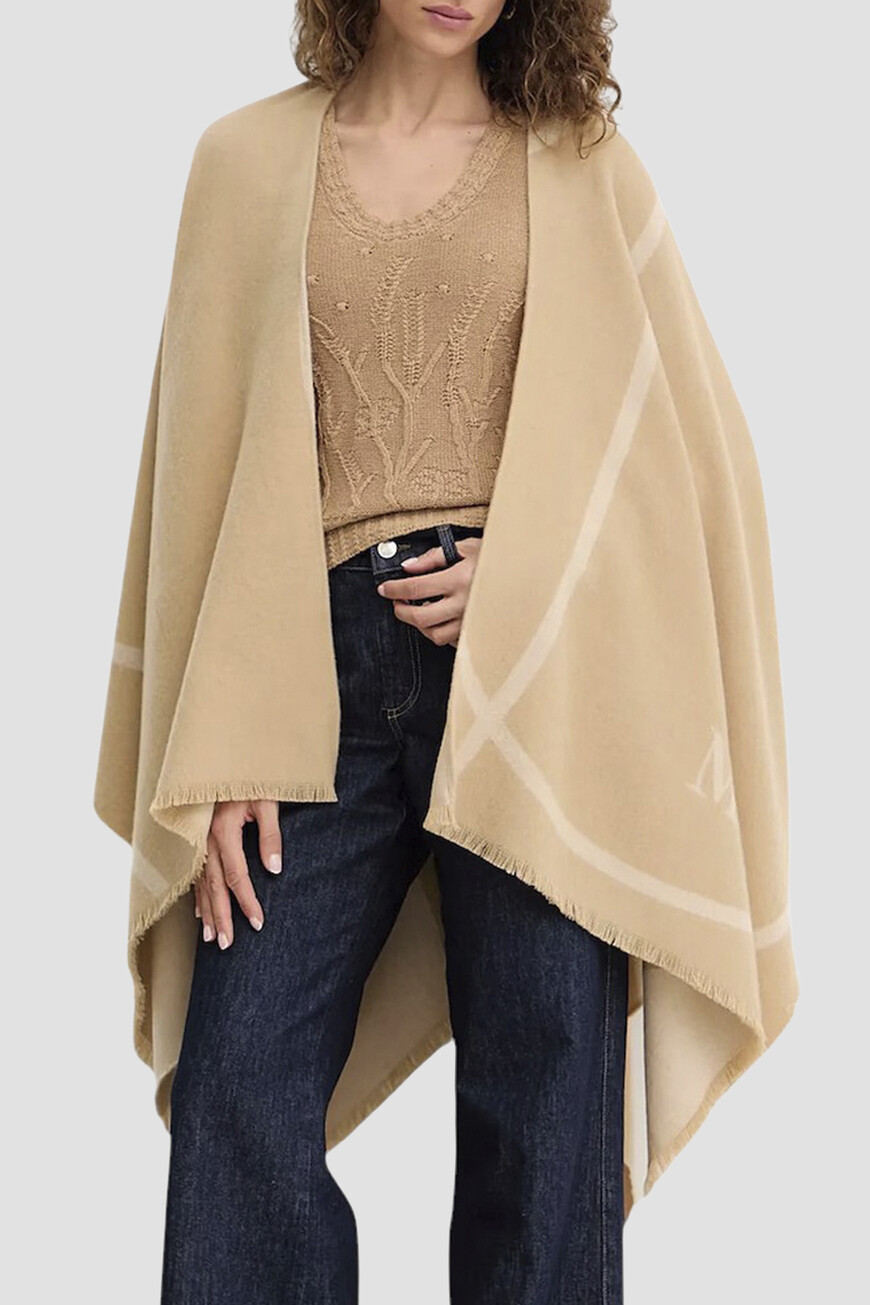 

Пончо Max Mara, Бежевый