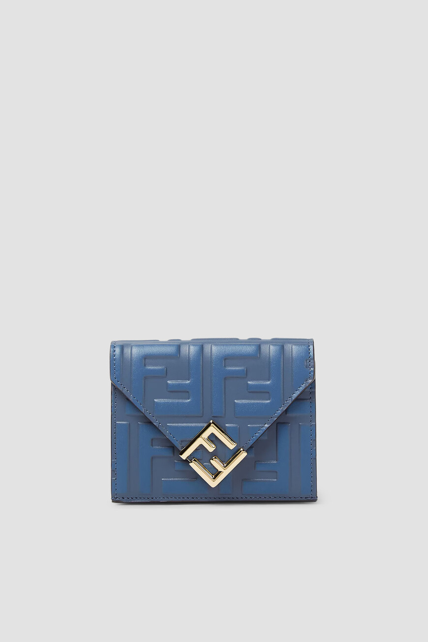 

Кошелек Fendi Модель Ff Diamonds, Синий