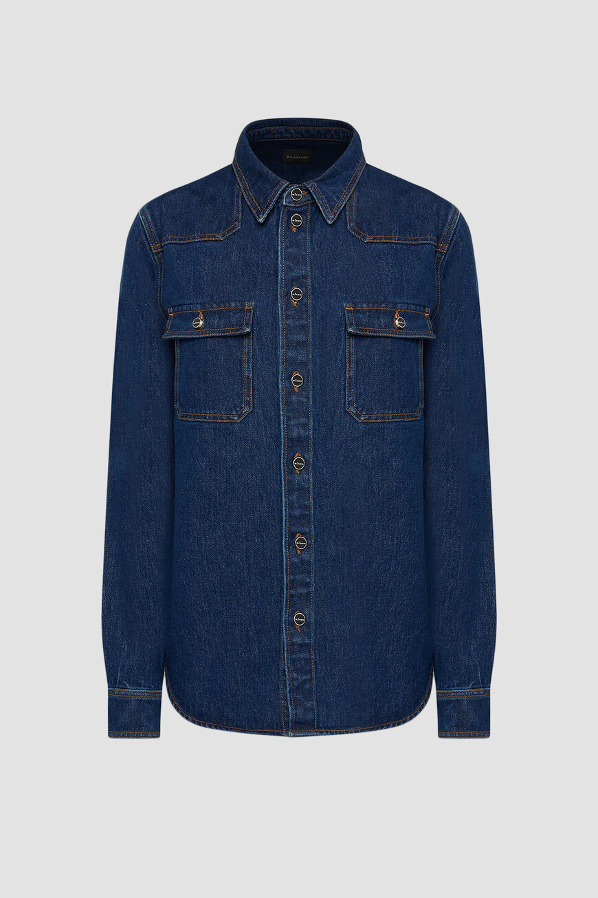 

Рубашка Kiton, Синий