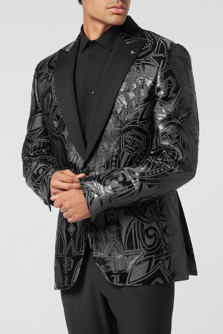 

Блейзер Philipp Plein Модель Lord Fit Gothic, Черный