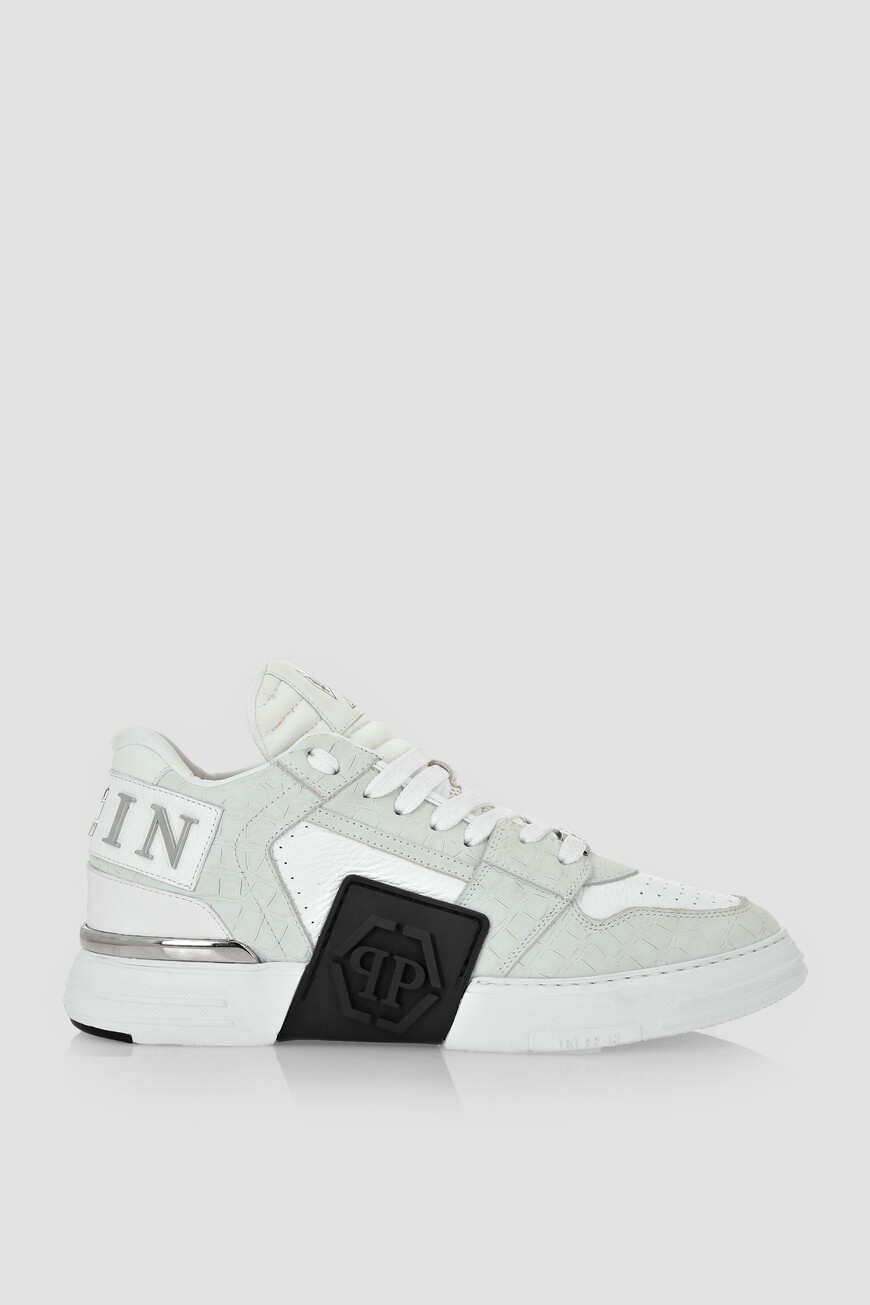 

Сникеры Philipp Plein Модель Lo-Top Phantom Cocco, Белый