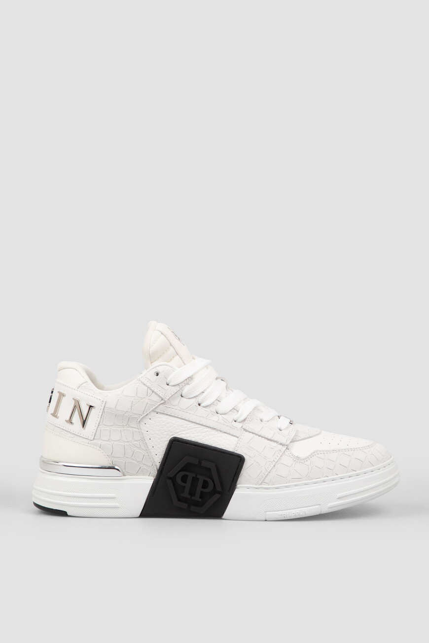 

Сникеры Philipp Plein Модель Lo-Top Phantom Cocco, Белый